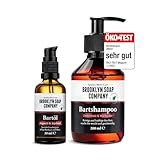 Bartpflege Set für Männer - Brooklyn Soap Company Beard Essentials Bundle - mit Bartöl 50 ml &...