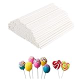 HarttiHome 100PCS Lollipop Sticks, 4 Zoll Kuchen Pop Sticks Papier Sticks für Cakepop, harte...