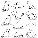 Plätzchen Ausstecher, 11 Stück Dino Keksausstecher Groß,Dinosaurier Ausstechform aus...