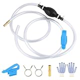 QOUBNIC Pompe à Essence Manuelle, Portative PVC Pompe de Transfert Carburant Universelle avec...