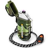 Wasserdicht & Winddicht Feuerzeug Elektrisch für Outdoor Survival Ausrüstung, Professionelle...