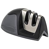 Schälmesser Gebogene Klinge Professioneller Messerschärfer mit 3 Schlitzen, Küchendesign, Slip...