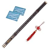 Professionelle schwarze Bambus-Dizi-Flöte, traditionell, handgefertigt, chinesisches...