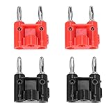 Nettoppo 4 StÜCke Schrauben Typ Doppel Bananen Stecker Lautsprecher AnschlÜSse 436 + Type
