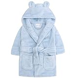 Baby Jungen & Mädchen Unisex Bademantel (Altersstufen 6 - 24 Monate) Weiches Plüsch Flanell Fleece...