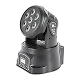 Konfiur 105W Moving Head, 4 in 1 Led Discolicht Partylicht, Dmx 7 RGB Led Spot Dj Partylicht mit...