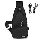 flintronic Brusttasche,Messenger Bag Sling bag mit Verstellbarem,Herren Taschen Rucksack...