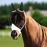 Pferde Fliegenmaske,Pferd Mesh Fliegenmas,FliegenmaskS Pferd UV Schutz,Atmungsaktive Fliegenmak...