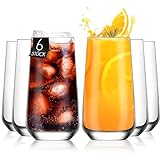 KONZEPT Trinkgläser-Set, 480 ml, Longdrinkgläser, Cocktailgläser, Gläser Set 6 teilig, Ideal...
