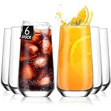 KONZEPT Trinkgläser-Set, 480 ml, Longdrinkgläser, Cocktailgläser, Gläser Set 6 teilig, Ideal...