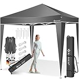 KESSER® Pavillon Faltpavillon 3x3m | Pop-Up Gartenpavillon Höhenverstellbar Stabil Wasserdicht...