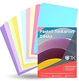 100x Blatt - Pastellpapier 250 g/m² - mit 10x verschiedene Mint Farben - Papier zum Basteln &...