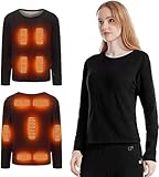 tylxayoxa Beheiztes Unterwäsche Set, 22 Heizzonen, 3 Temperaturregelung, Elektrische USB Heizung,...