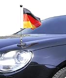 magnetisch haftender Autofahnen-Ständer Diplomat-1 Deutschland mit Super-Magnet für Ihre...
