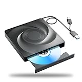 Externes Blu-ray-Laufwerk, USB 3.0 und Typ-C Blu-Ray-Brenner, schlankes 3D-optisches...