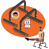 DH FitLife Verstellbare Bars (30-35cm) für Calisthenics | 2 Stufige Liegestützgriffe & Parallettes...
