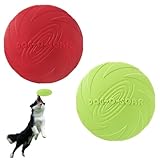 Peysaitr 2 Stück Hundefrisbee, 15cm Weich und Super Stabil Hunde-Frisbee aus Natürlichem Kautschuk...