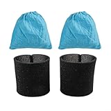 Besttoolifes Textil Filtertüten kompatibel mit MV1 WD1 WD2 WD3 NT Serie Staubsauger - 4-teiliges...