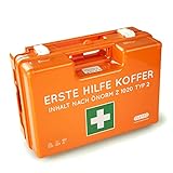 Erste Hilfe Koffer ÖNORM Z1020 Typ2 - Notfallkoffer gefüllt - First aid - Kasten - Verbandskasten...