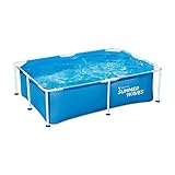 Summer Waves Freistehender Pool, rechteckig, 2,13 x 1,52 x 0,61 m – praktisch Material PVC...