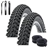 2 x Kenda K-898 26' MTB Fahrradreifen Fahrradmantel in Schwarz 50-559 (26 x 1.95) + 2 passende...