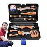 8-teiliges Werkzeugkoffer-Set für Mechaniker, Werkzeugkasten, Heimwerker-Hardware-Zubehör mit...