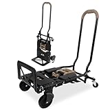 2 in 1 Handwagen | Sackkarre | bis 180kg | Schwerlast Transportwagen | Große Räder | Handkarre |...