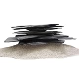 AquaOne Aquarium Steine Schieferplatten I Natursteine 1 Pack Schiefer 1,4-1,6 kg I Größe 10-30 cm...