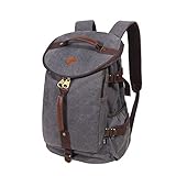 Umhängetasche Herren Fafada Unisex Vintage Canvas Schultertasche Messenger Bag Aktentasche für 14...