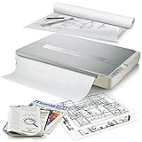 Plustek A3-Flachbettscanner OS1180, für A3-Grafiken und Dokumente Design für Büchereien, Schulen...