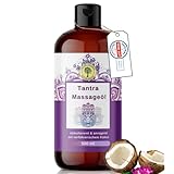 GRÜNE VALERIE® XXL 500 ML Tantra - Massageöl - mit fruchtigem Kokos - |[DERMATEST: EXELLENT] -...