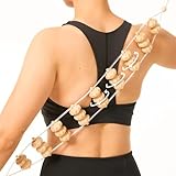 HAINLOGWANG Rückenmassage, Massageroller Rücken Mit Griff, Massageroller Holz, Faszienrolle Holz...