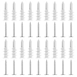 Veemoon 50 Stück Trockenbau Selbstbohrdübel und Schrauben Kunststoff Nylon Eisen Verzinkt für...