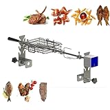 KJZQXYX BBQ-Grill-Rotisserie-Set, Rotisserie-Set mit 5-V-USB-Elektromotor und rotierendem...