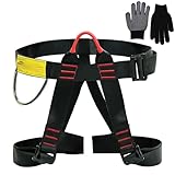Nizirioo Absturzsicherung Sicherheitsgurt Taille,Universal Klettergurt Mit Handschuhe,Befestigender...