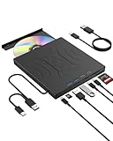 【7 in 1 DVD Externes Blu-ray-Laufwerk】USB 3.0 Typ-C Externes Bluray/DVD-Laufwerk Brenner mit...