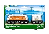 BRIO World 36009 Große Frachtlok mit Waggon (Special Edition 2022) - Limitierte Sonderauflage -...