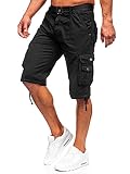 BOLF Herren Cargo Shorts Kurze Hose Cargohose Sommer Bermudas Outdoor Jogginghose Sporthose Stretch...