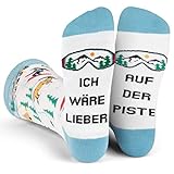Ich Würde Lieber Ein Lustiges Socken Geschenke für Männer und Frauen - Auf Der Piste