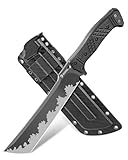 NedFoss FÖRSTER Machete, 37.5CM großes FULL TANG Survival Machete aus einem Stück Stahl mit...