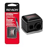 REVLON Universal Points Sharpener for All Wooden & Plastic Pencil Sizes, Dual Pencil Sharpener for...