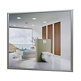 Allpax Infrarot Spiegelheizung 300 Watt - 60 x 60 x 3 cm - Wand- & Deckenmontage - Badezimmerheizung...