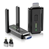 2025 Upgraded HDMI Wireless Transmitter and Receiver 150M/500FT,4K Decode 1080P@60Hz Ultra HD Video...
