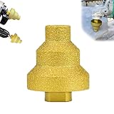 Effective Diamond Core Drill Bit, Diamond Stepped Pagoda Drill Bit, 20-35-50mm Chamfer Multi-Layer...