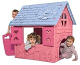thorberg Spielhaus Kinderspielhaus blau,rosa oder grün (Made in EU) Kinderhaus (Rosa)