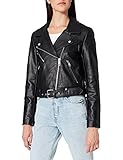 ONLY Damen ONLVERA Faux Leather Biker CC OTW Jacke, Black, S