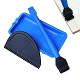 Holzleimapplikator Set - Silikonkleber Applikator für Holzbearbeitung, Spachtelbürste und Tablett...