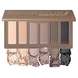 SUSIKEKI Lidschatten Palette 6 Farben mit Spiegel - Eyeshadow Palette Matt Hohe Farbwiedergabe -...