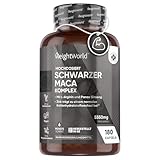 Maca Kapseln - 5550mg pro Kapsel - 6 Monate Vorrat - Schwarzer & Gelber Maca Komplex mit L-Arginin,...