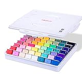 MIYA Gouache Farben Set, 56 Farben x 30 ml Einzigartiges Gelee-Becher-Design in einer Tragetasche...